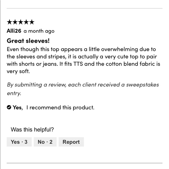 Striped Eyelet Flutter Sleeve Shell - Picture 6 of 9